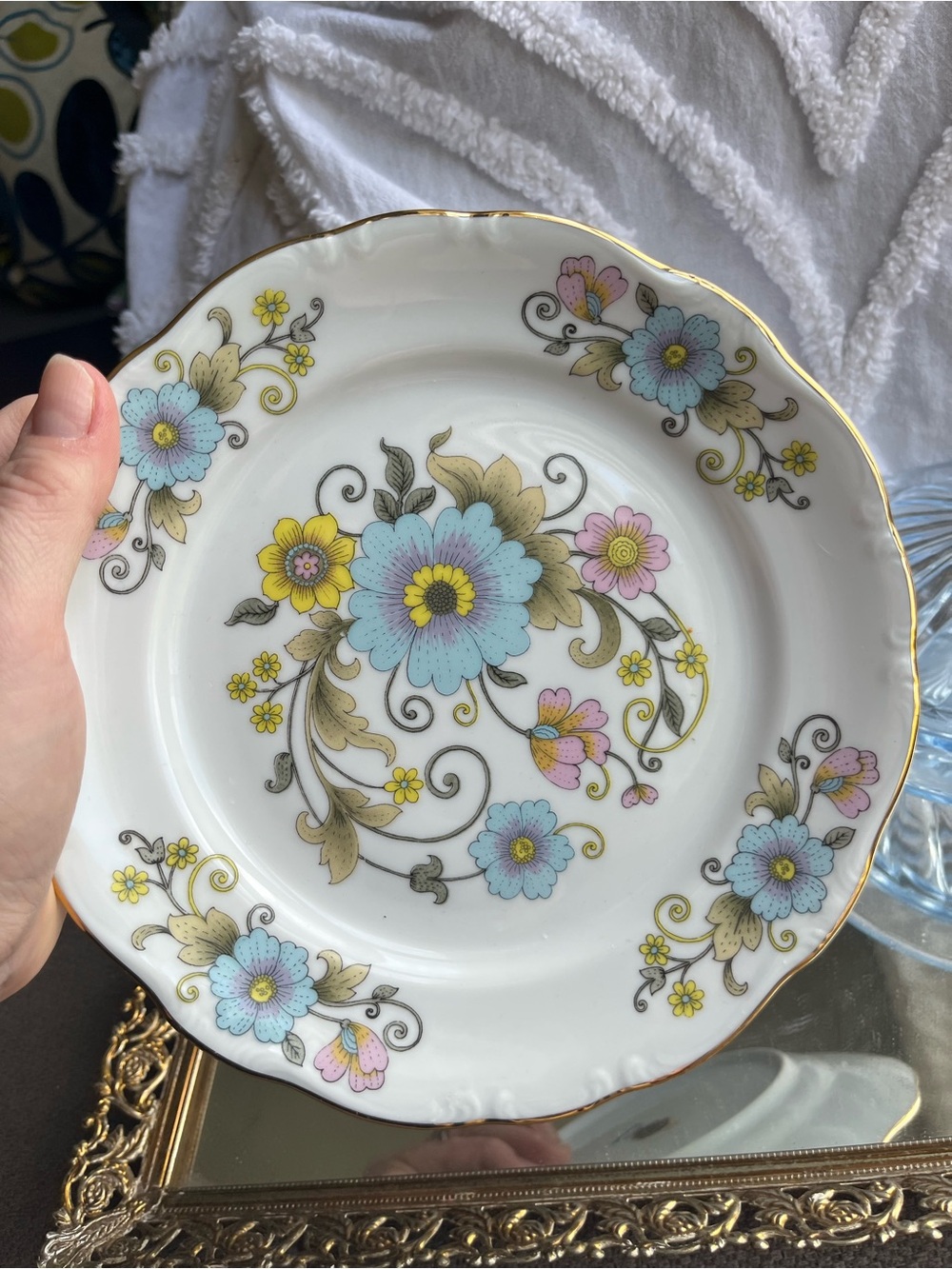 Vintage Gloria Bayreuth Plate, very rare pattern
